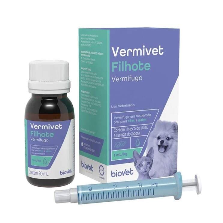 Vermifugo Vermivet Filhote 20 Ml