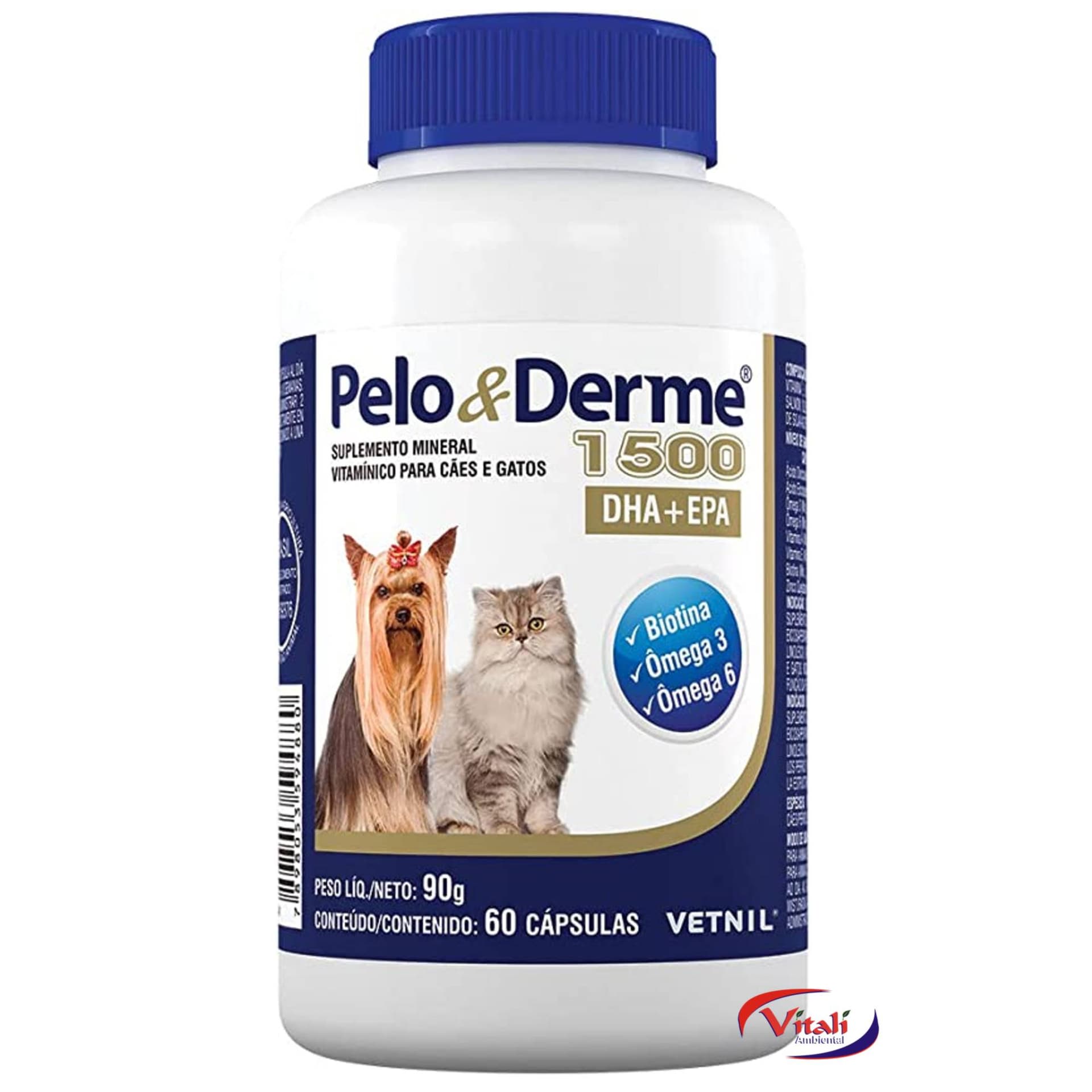 Vitamina Pelo E Derme 1500 Mg 60 Comp