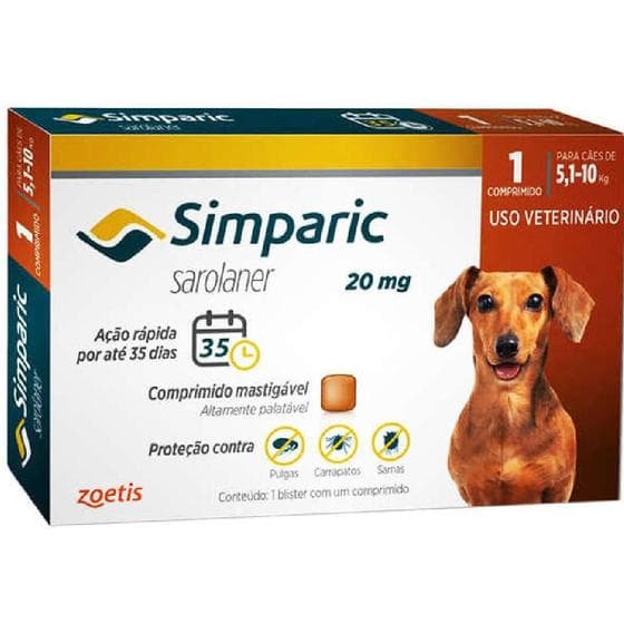 Simparic 20 Mg 5,1 A 10 Kg
