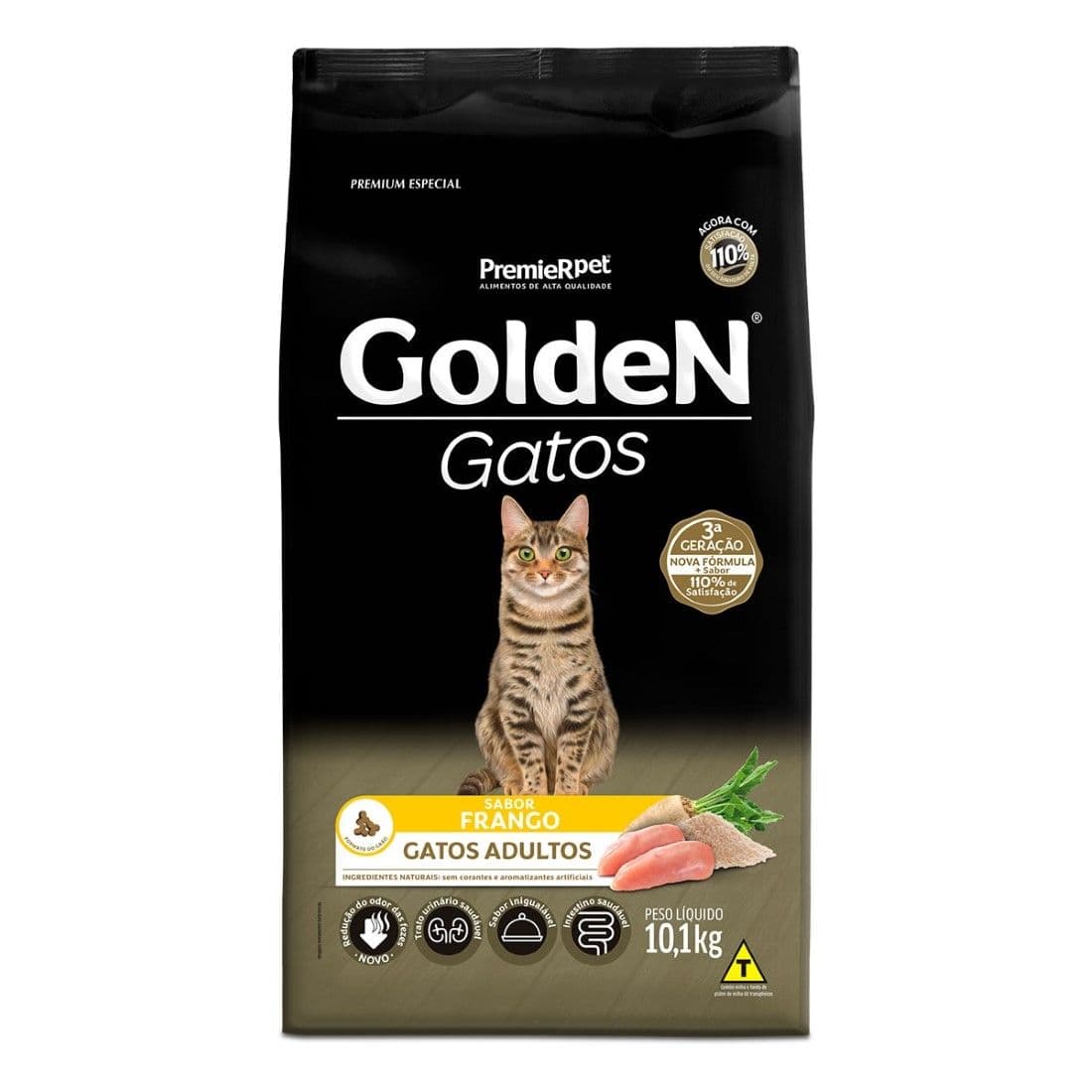 Racao Golden Gatos Ad Frango 10.1kg