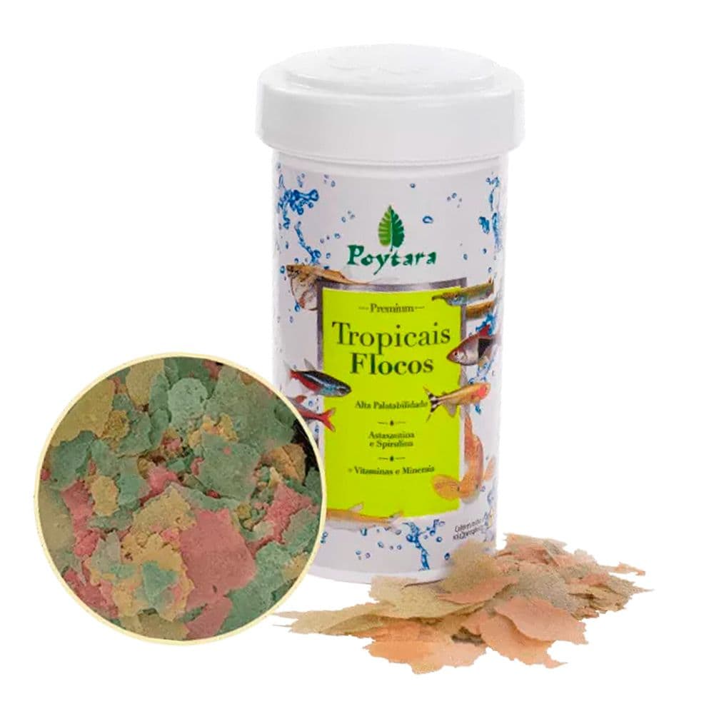 Poytara Tropicais Flocos 130 Gr