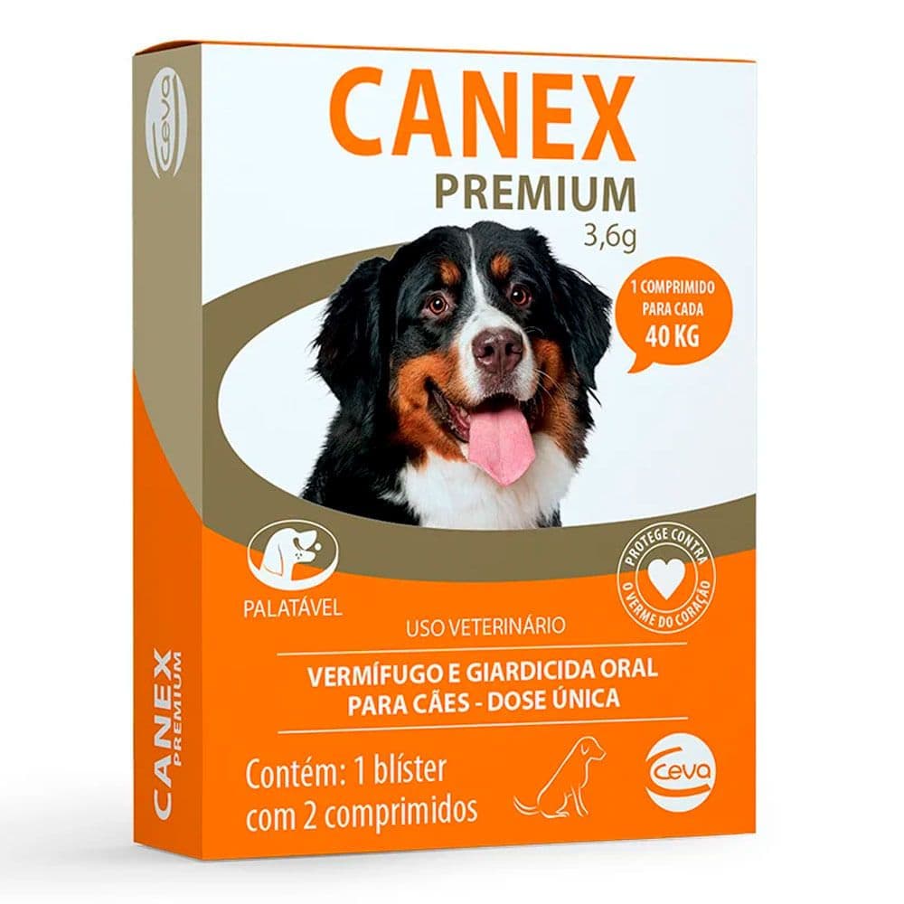Vermifugo Canex Premium 3.6g 40 Kg