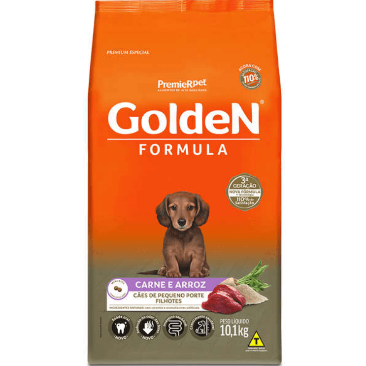 Racao Golden Filhotes Mb Carne 10.1 Kg