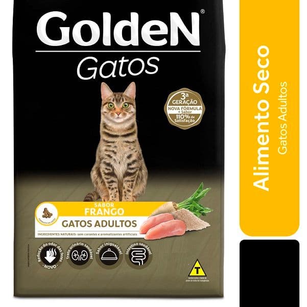 Racao Golden Gatos Ad Cast Frango 3 Kg