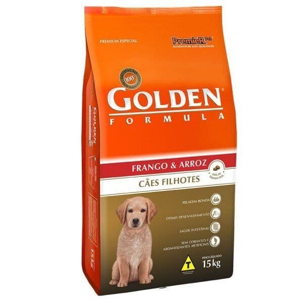 Racao Golden Form. Filhotes Frango E Arroz 15 Kg