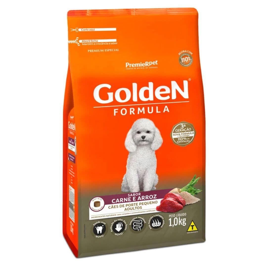 Racao Golden Adulto Mb Carne 1 Kg