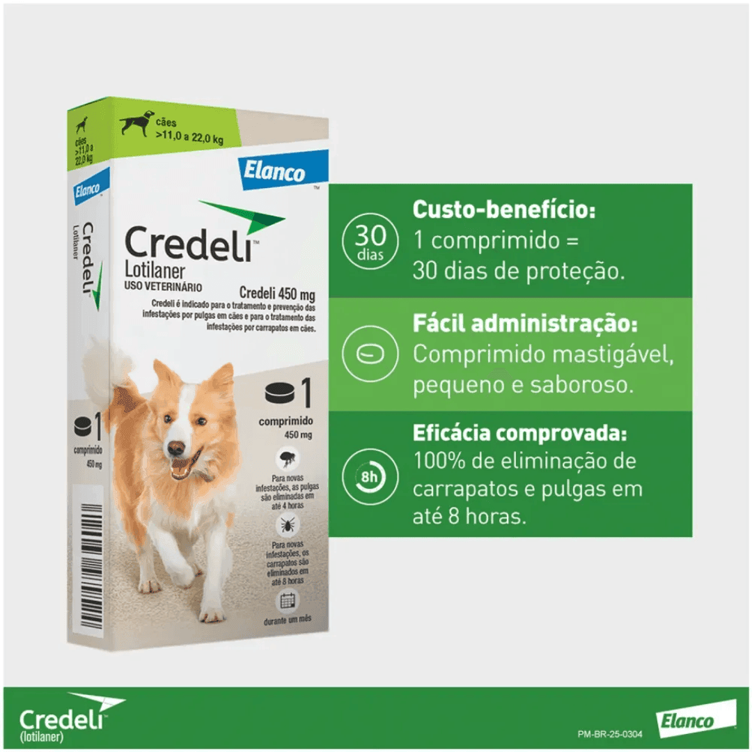 Credeli Tab 450 Mg 11 Kg A 22 Kg