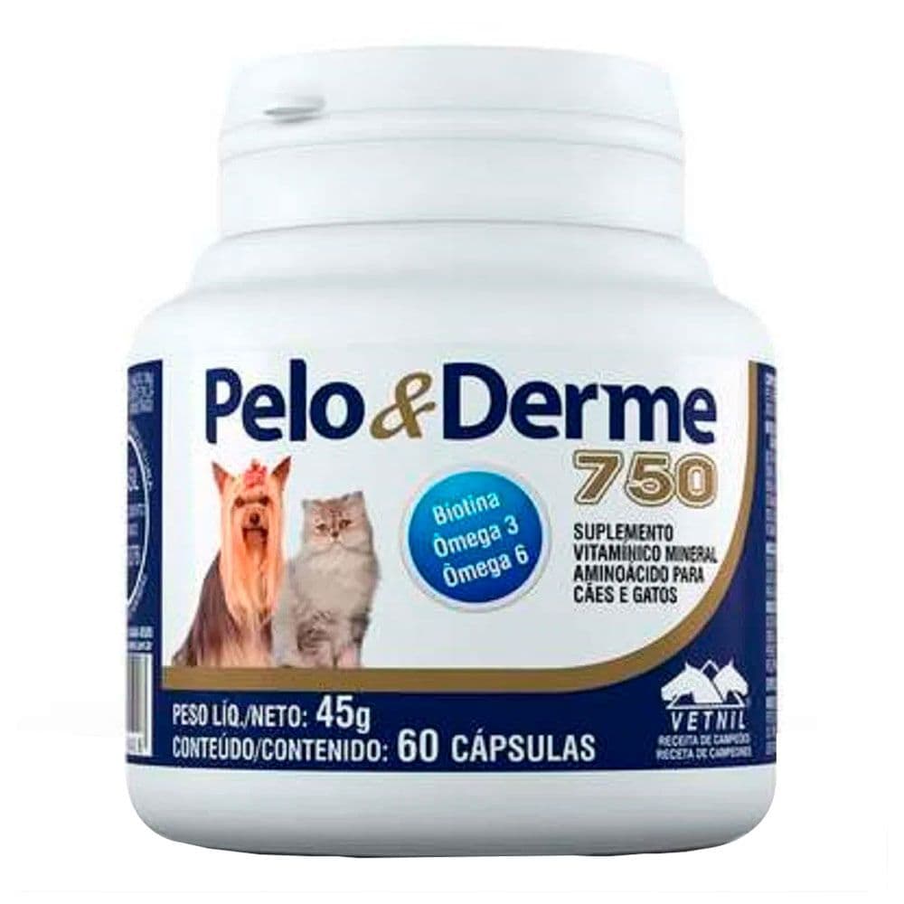 Vitamina Pelo E Derme 750 Mg 60 Comp