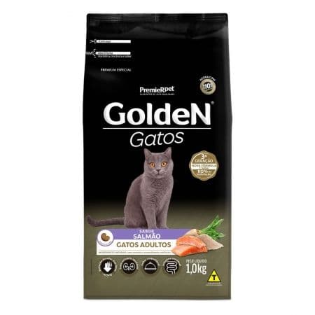 Racao Golden Gatos Ad Cast Salmao 1 Kg